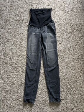 Maternity Black Wash Stretch Jeans for Women